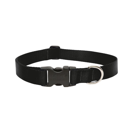 Lupine Dog Collar 12-20"Adj Blk 27552